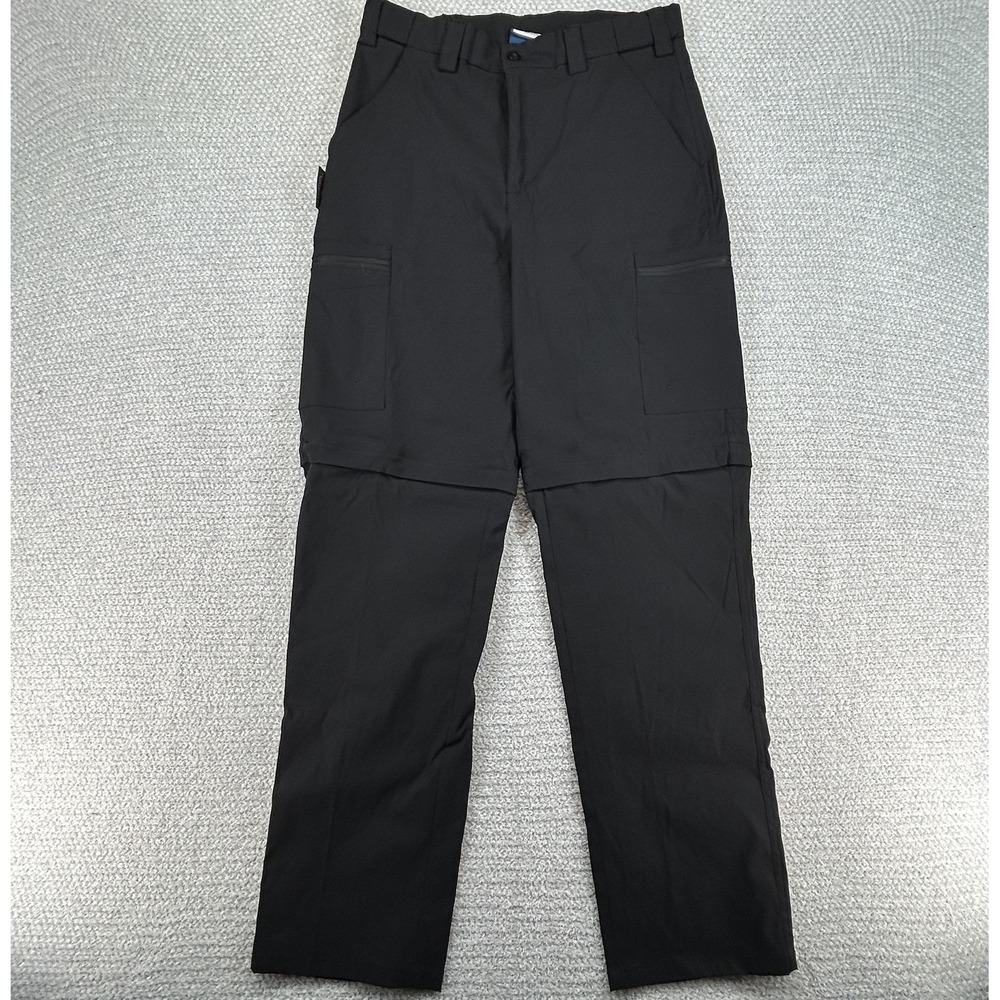 Mountain Warehouse Pants Men's 32x31 Black Trek Stretch Convertible Cargo Hiking